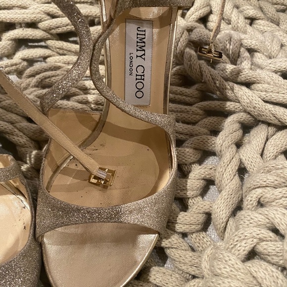 Jimmy Choo Dusty Glitter shoes size 38.5 - Picture 12 of 14
